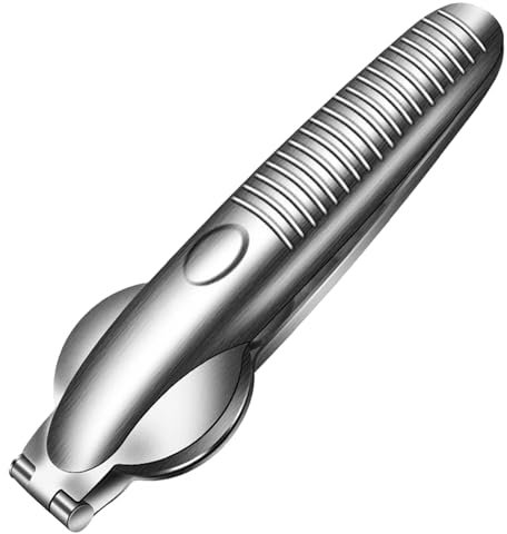 bephible Pinza per aprire le castagne con manico confortevole, in acciaio inox, con impugnatura ergonomica per uso alimentare, strumento per nocciole e noci più portatile, argento