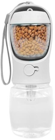 Vaso de comida para perros 2 en 1 para perros, botella de agua para mascotas, vaso multifunción para pasear al perro, en casa, viajar, hacer senderismo