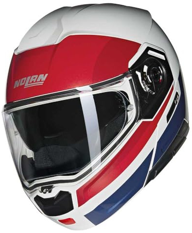 NOLAN HELMET N90-3 06 ROBOTO 345 M, White/Red/Blue