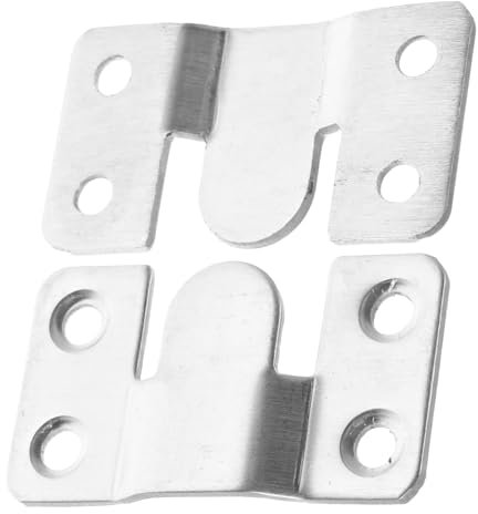 iplusmile 2pièces Crochets Encastrement Acier Inoxydable Supports De Montage Pour Cadre Photo Miroir Et Autres Meubles Suspendus