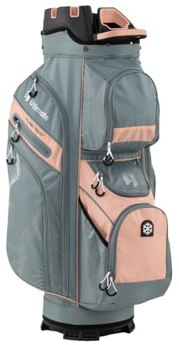 GOPLUS Sac de Golf Léger et Portable avec 14 Compartiment Pleine Longueur, 11 Poche, Sac Transport de Clubs Golf Léger avec Bandoulière, Housse de Pluie, Porte-Parapluie pour Femmes et Hommes