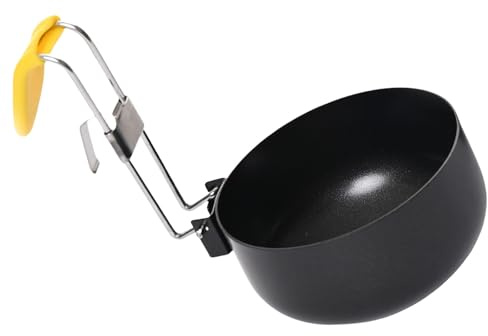 Cucina uova in camicia padella con manico pieghevole stampi bollente struttura metallica adatta per cucina salvaspazio stoccaggio pieghevole caldaia