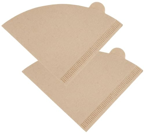 Coffee Filter Papers 120 Pcs Unbleached, Size 02 Cone Paper Filters Compatible with V60, Hario, Pour Over & Drip Coffee Makers, Disposable Filters for 1-4 Cups Brewing Natural Brown