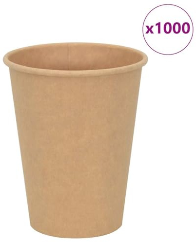 Genérico Tazas de café de Papel 1000 uds 12oz 300ml marrón,Economía e Industria,Restauración,Vajilla desechable,Vasos desechables-4102796