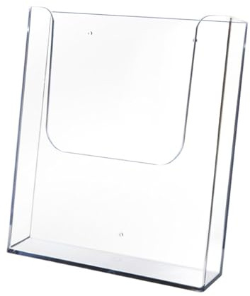 Wayfadacc Wandhängeregister, transparentes Acryl-Aktenregal, Papier-Präsentationsregal, Wandmontage, Dokumenten-Organizer für Bürobedarf