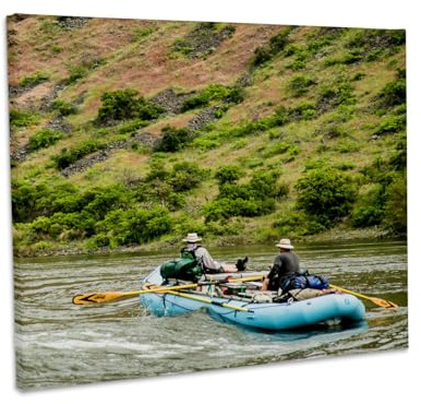 3dRose USA, Idaho, Columbia River Basin, Snake River, rafting Museum Grade Canvas Wrap 20x16