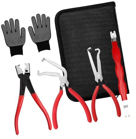Easy to Use 5Pieces Electrical Tool Set Featuring Gloves for Quick Releases of Fuels Injectors Plugs and Ignitions Coils in Vehicles Electrical Tool Set