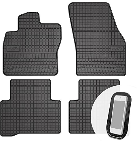 moto-MOLTICO Gummimatten Auto, 4-teiliges Set, Allwetter Gummi Fußmatten, Antirutsch & Wasserfest Autoteppiche - passend für VW Touran 2 II ab 2015