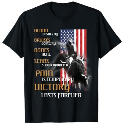 Texas Rider America Western Bull Riding for Men T-Shirt
