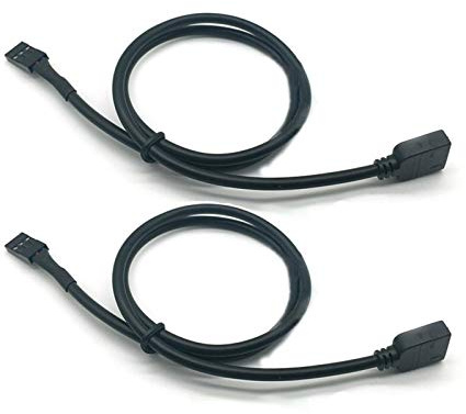 Lot de 2 câbles de conversion VDG RVB 5 V 3 broches pour carte mère Gigabyte