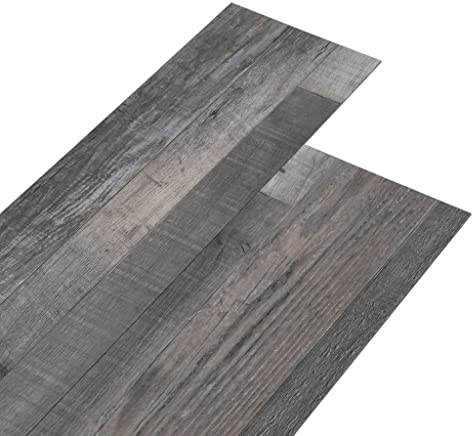 vidaXL PVC Laminat Dielen Rutschfest Vinylboden Vinyl Boden Planken Bodenbelag Fußboden Designboden Dielenboden 5,26m² 2mm Industrielle Holzoptik
