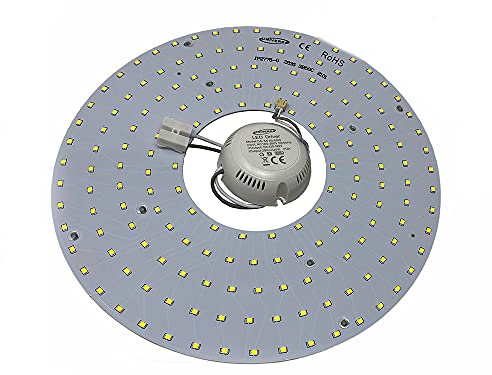 Vet Italy Vetrineinrete® Circolina led 2835 modulo neon circolare 54 watt 265 volt ricambio neon per plafoniere luce calda fredda naturale (Luce naturale 4000k) F71