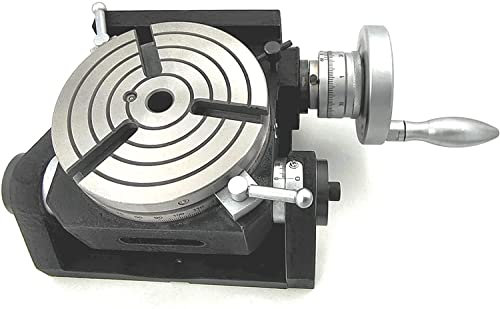 ADI Tilting Rotary Table 6 Inch (150 mm) Horizontal Vertical Milling Drilling Metalworking Table 3 Slots MT-2 Bore