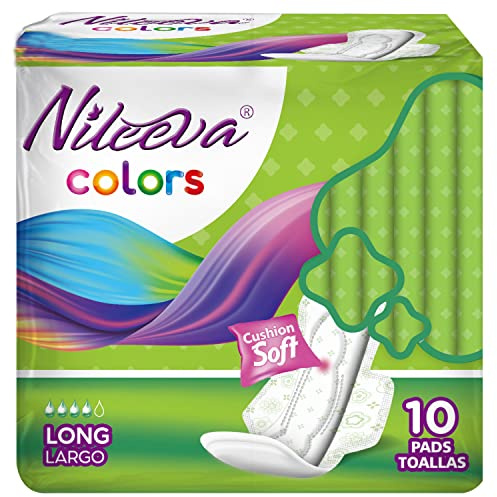 Nileeva Individually Wrapped Super Maxi Sanitary Napkins Feminine Care (10 Count (Pack of 24))