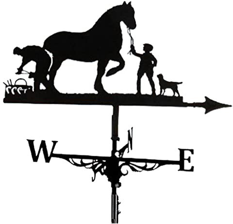 Wetterfahne Bauernhofhalterung Wetterfahne Bauernhaus langlebig Szene Pferd