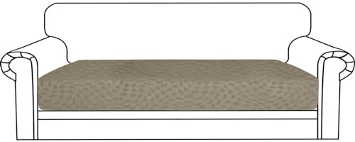 Ystyle Sofa Sitzkissenbezug Stretch, Sofa Sitzbezug, Elastischer Kissenbezüge, Sofa Sitzkissen Sofa Überzug Couch Überzug Schonbezug Sofabezug Sofaschoner (Khaki, 3 Sitzer)