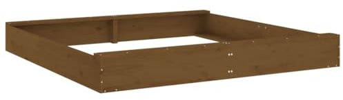 vidaXL Sabbiera con Sedute Quadrata in Legno Massello di Pino