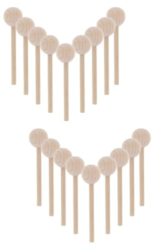 NUOBESTY 20stücke Holzperlenstäbe Kiefernholz Unfertige Holzperlen Für Kreative Bastelprojekte Und Dekoration Für Persönliche Handarbeiten Und Heimdekoration