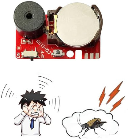 Asslye Annoyatron Random Noise Maker, Annoyatron Noise Maker, Cricket Noise Maker Prank, Streich-Geräuschmacher für Partys, Versteckter Streich-Geräuschmacher für Erwachsene