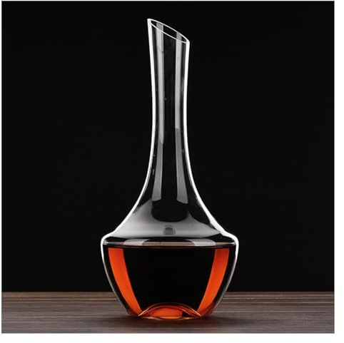 Rödvinkaraff, kristallkaraff för vin, Vinkaraffer i kristallglas, karaff for vinkaraff, handblåst vinkaraffluftare, vinpresenter, 1500 ml