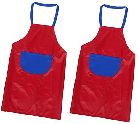 KITANDOVE Malschürze Für Kinder Pvc-beschichtet Schützt Vor Lebensmittelflecken Und Pigmenten Leicht Zu Reinigen Und Wiederverwendbar