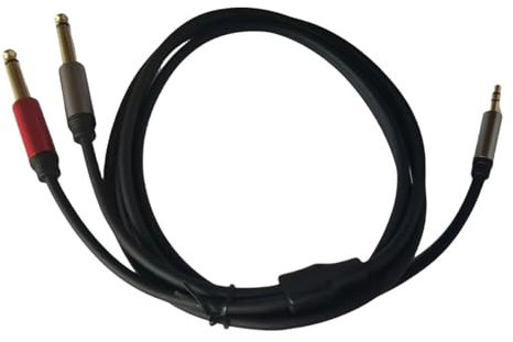 NPXUAMTJ TRS Stereo 3 5 mm maschio a 6 35 mm maschio mono adattatore Y splitter cavo mixer amplificatore cavo