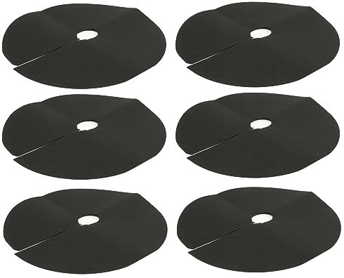Kisangel 6er-Pack Blockiergewebe Mit 52 cm Durchmesser Ohne Abdeckung Mit 20 Erdspießen Gartenwerkzeug Für Einfache Kontrolle