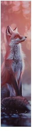 3D Lesezeichen Fuchs 15 x 4 cm Design Bookmark Kartonage Deko MU 188l