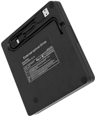 UKCOCO External Dvd Drive for Laptop and PC USB 3.0 Type-c Black