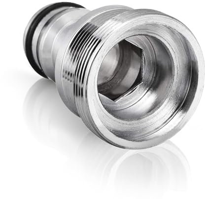Nevoluxer Adaptador de Grifo para Manguera, Conexión Rápida Rosca M28, Compatible con Jardín/Cocina, Resistente al Agua