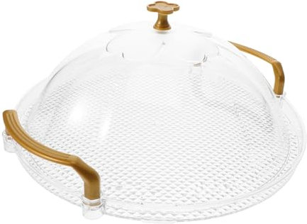 IMIKEYA Plateau De Service Rond pour Collations Fruits Secs Desserts Organisateur De Nourriture De Fête Assiette De Rangement pour Maison