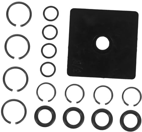 DECORNIJIA 17 Piezas Anillos de Retención Resistentes con Junta Tórica para Llave de y Compatibles con Herramienta Neumática Reparación y