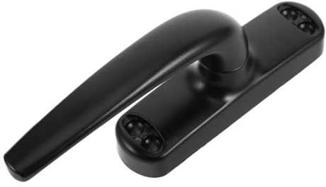 PRETYZOOM Rv Door and Window Handles Replacement Black Window Handle Lockable Aluminum Alloy for Camper Travel Trailer Privacy Lever Door