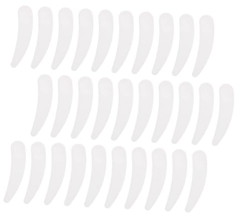 AUTSUPPL 100 pièces Spatules Visage Incurvées pour Crème Faciale et Maquillage Applicateurs Cosmétiques Sûrs et Légers pour Soins des Yeux sans Odeur Ni Fluorescence Faciles à Transporter