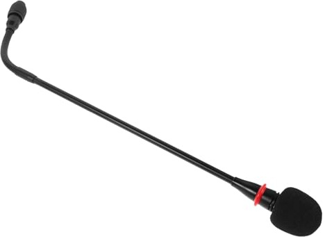 GARVALON Microphone à Bras Flexible Col de Cygne 42 Cm, Tube Métallique Robuste 3 Trous, Bras de Microphone pour Streaming et Conférences, Support Antidérapant pour Bureau, Pied Micro