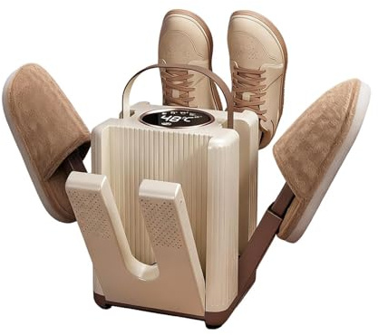 Elektrischer Schuhtrockner - 22cm Stiefeltrockner Mit Timer | PP & ABS & Elektronische Komponenten Sechsarmiger Luftkanal, Faltbarer Schuhwärmer Handschuhtrockner Für Wanderschuhe Skischuhe Bauarbeite