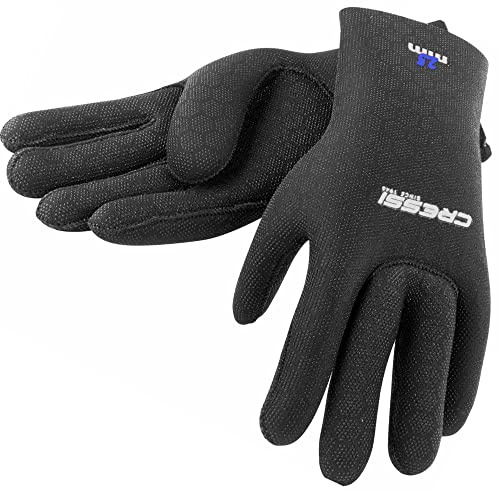 Cressi HIGH Stretch Gloves Black 2.5mm Blue Logo S