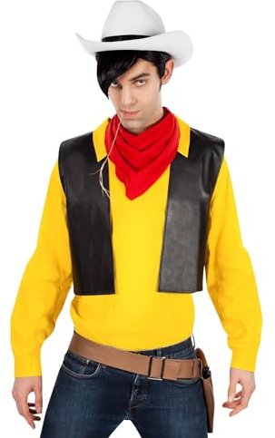 Maskworld Lucky Luke Comic Cowboy Western Kostüm für Herren 4-teilig (XXL)