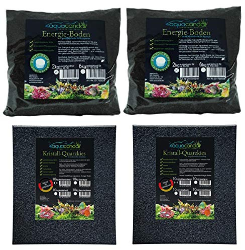 aquacando Aquarium-Bodengrund Set | kompatibel zu Juwel Rio 125 Farbe Brilliantschwarz