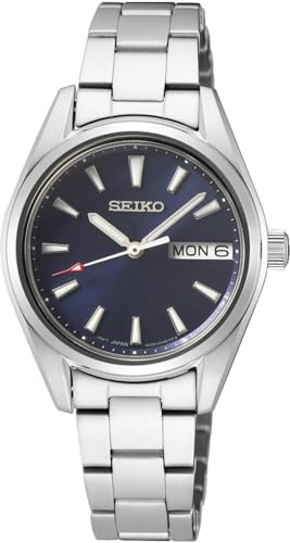 Seiko Analoge Damen-Armbanduhr, japanisches Quarz, mit Armband aus Edelstahl