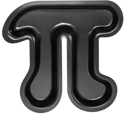 getDigital Pi Kuchenform - Metall-Backform mit Antihaft-Beschichtung für Nerds, Naturwissenschaftler und Mathe Geeks in Form des Symbols der Kreiszahl Pi - Kuchen Backform