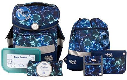 SCHOOL-MOOD Timeless mit LED Patchy Schulranzen-Set 7-teilig Felix