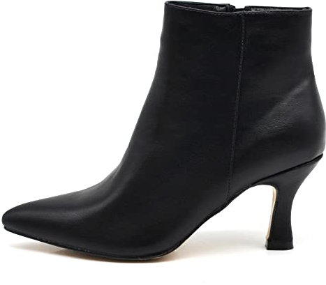 IF Fashion Tronchetti Stivali Stivaletti A Punta Scarpe da Donna Con Tacco MP413 nero N.38