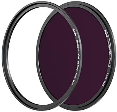 Kase 95mm Wolverine Magnetic ND8 (3-Stop) Neutral Density Filter with 95mm Lens Adapter Ring for Camera Lens,Shockproof Tempered Optical Glass & HD Multi Coated Circular ND Filter