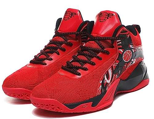 DHAEY Scarpe da Basket da Uomo Sneakers Moda Outdoor Sneakers Casual Scarpe da Coppia da Uomo e da Donna (Color : Red, Size : 41 EU)
