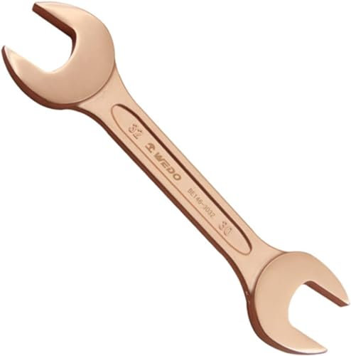 WEDO Llave de doble boca,Sin chispas,Métrica,27 * 30mm,Llave de extremo abierto doble,Longitud 250 mm,Bronce de berilio,Resistencia a la corrosión,Certificado BAM y FM