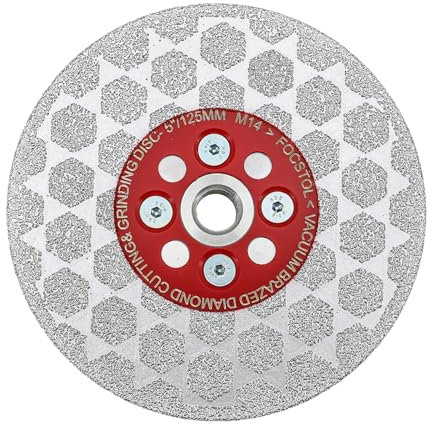 Diamant Fliesen Trennscheibe 125mm - FOCSTOL Diamantscheibe Schneiden und Schleifen für Porzellan Keramik Fliesen Marmor Quarz