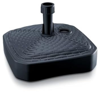 LEM Select Pied de Parasol Effet tressé Anthracite