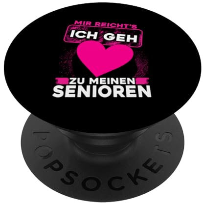Pflegekraft Betreuerin Frauen Pflegerin Betreuungskraft Herz PopSockets mit austauschbarem PopGrip