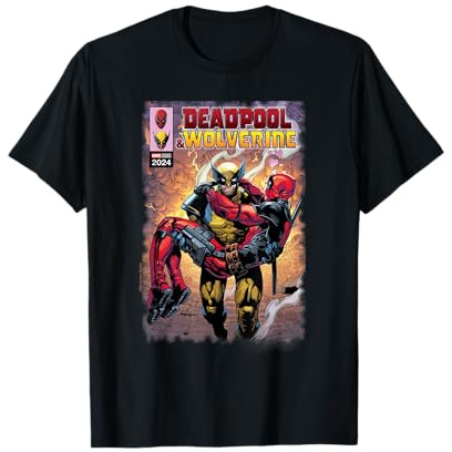 Marvel Deadpool & Wolverine Wolverine Saves Deadpool Comic T-Shirt